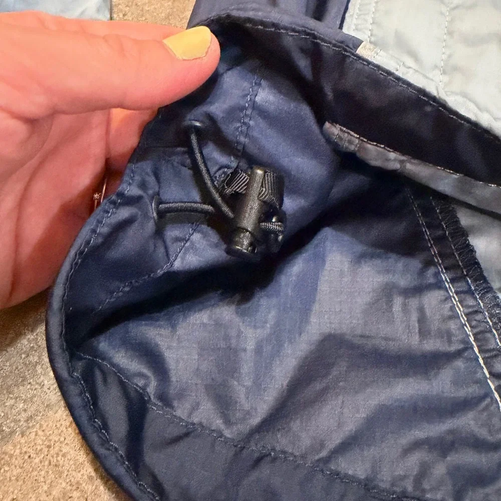 The North Face Windbreaker Jacket Mens XL Blue Full Zip Colorblock Activewear